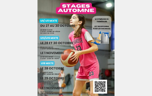 STAGE AUTOMNE 2025/2026 U9/U11 MIXTE