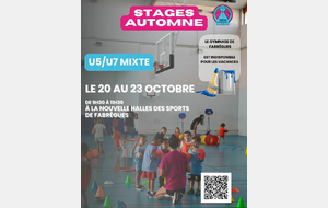 STAGE AUTOMNE 2025/2026 U5/U7 MIXTE