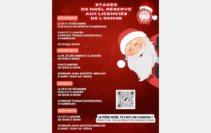 STAGE DE NOËL 2025/2026 U13/U15 MIXTE