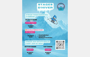 STAGE HIVER 2025/2026 U7/U9/U11 (2020-2019-2018-2017-2016-2015)