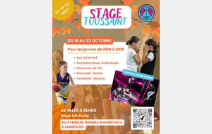 STAGE AUTOMNE 2026/2027 U9/U11/U13 MIXTE