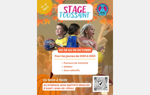 STAGE AUTOMNE 2026/2027 U5-U7 MIXTE