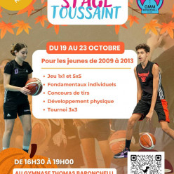 STAGE AUTOMNE 2026/2027 U15 U18 MIXTE